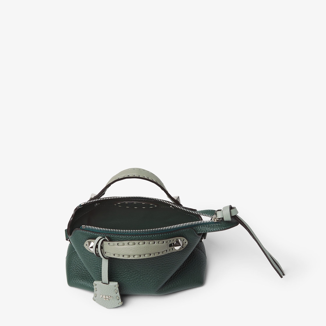 FENDI By The Way Selleria Mini Multicolor Selleria mini-bag with 156 hand-sewn topstitches - Image 4